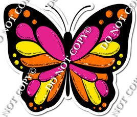 Butterfly - Flat Pink, Yellow, Orange w/ Variants