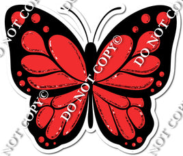 Butterfly - Flat Red w/ Variants
