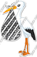 Stork - Silver Sparkle