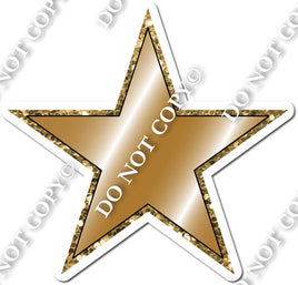 Two Tone Gold Star