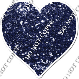 Sparkle - Navy Blue Heart
