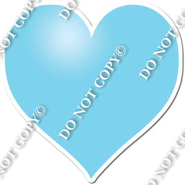 Flat - Baby Blue Heart - Style 2
