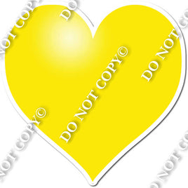 Flat - Yellow Heart - Style 2