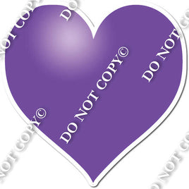 Flat - Purple Heart - Style 2