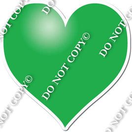 Flat - Green Heart - Style 2