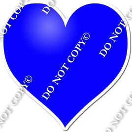 Flat - Blue Heart - Style 2