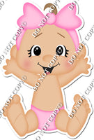 Light Skin Tone Girl Baby - Baby Pink w/ Variants
