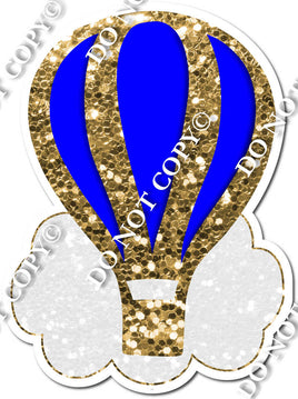 Cloud & Hot Air Balloon - Gold & Blue w/ Variants