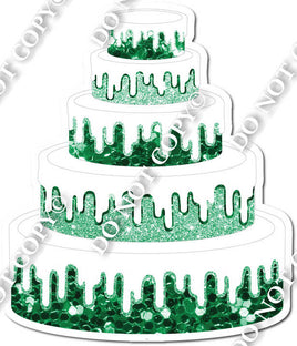 Green Sparkle Cake
