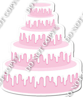 Flat Baby Pink Cake