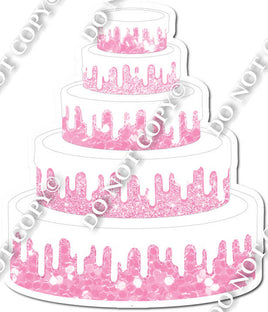 Baby Pink Sparkle Cake