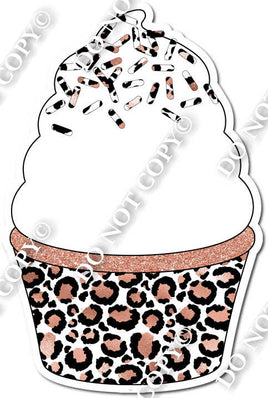 White Leopard Cupcake