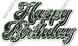 Happy Birthday Hunter Green Sparkle