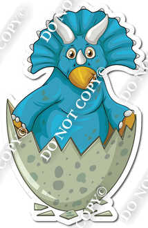 Blue Dinosaur in Egg