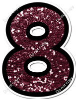 BB 30" Individuals - Burgundy Sparkle