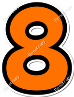 BB 18" Individuals - Flat Orange