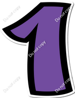 BB 30" Individuals - Flat Purple