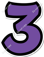 BB 23.5" Individuals - Flat Purple