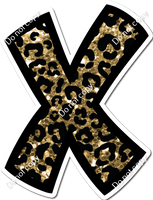 BB 12" Individuals - Gold Leopard Sparkle