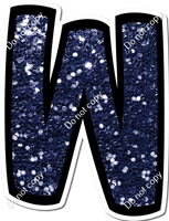 BB 23.5" Individuals - Navy Blue Sparkle