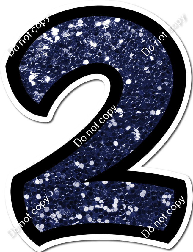 30 Individuals - Navy Blue Sparkle