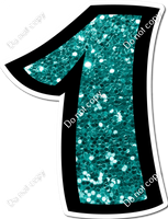 BB 12" Individuals - Teal Sparkle