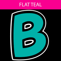 Flat - 18" BB 36 pc Alphabet Sets