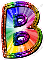 Double Line BB 23.5" Individuals - Rainbow Burst