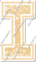 23.5" Greek Individual Champagne Sparkle - Alphabet Pieces