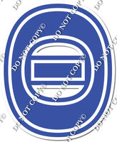 23.5" Greek Individual Flat Blue - Alphabet Pieces