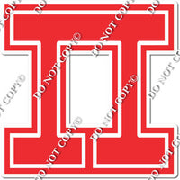 18" Greek Individual Flat Red - Alphabet Pieces