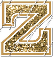 23.5" Greek Individual Gold Sparkle - Alphabet Pieces