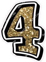 GR 23.5" Individuals - Gold Sparkle