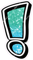 GR 23.5" Individuals - Mint / Baby Blue Ombre Sparkle