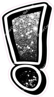 GR 23.5" Individuals - Light Silver / Black Ombre Sparkle