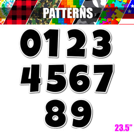 Pattern - 23.5" LG 10 pc 0-9 Number Sets