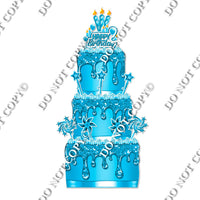 18 pc Sparkle Caribbean Split Cake Set Flair-hbd0732