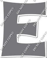 23.5" KG Individual Flat Grey - Alphabet Pieces