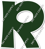 23.5" KG Individual Flat Hunter Green - Alphabet Pieces