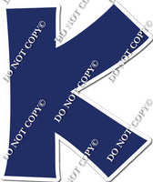 23.5" KG Individual Flat Navy Blue - Alphabet Pieces