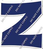 23.5" KG Individual Flat Navy Blue - Alphabet Pieces