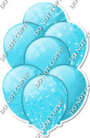 All Baby Blue Balloons - Baby Blue Sparkle Accents