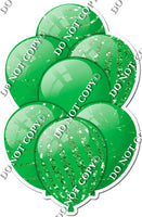 All Lime Balloons - Lime Sparkle Accents
