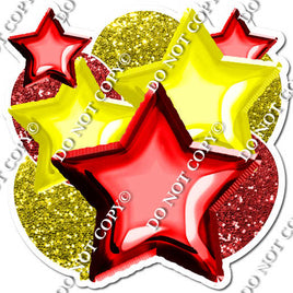 Red & Yellow Balloon & Star Bundle