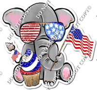 Patriotic Elephant w/ Variants