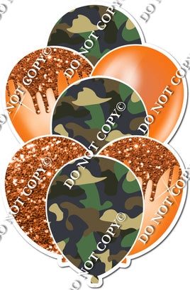 Orange & Camo Balloon Bundle XL
