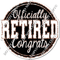 Officially Retired Congrats Statement w/ Variants