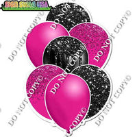 Pink & Black Balloon Bundle