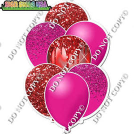 Pink & Red Balloon Bundle