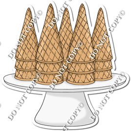 Sugar Cones on a Plate
